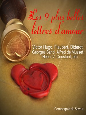 cover image of Les plus belles lettres d'amour